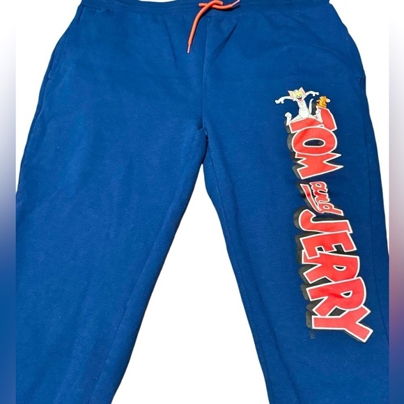 Women’s Tom And Jerry Sweatpants Size XXL Blue Cartoon - Picture 4 of 8